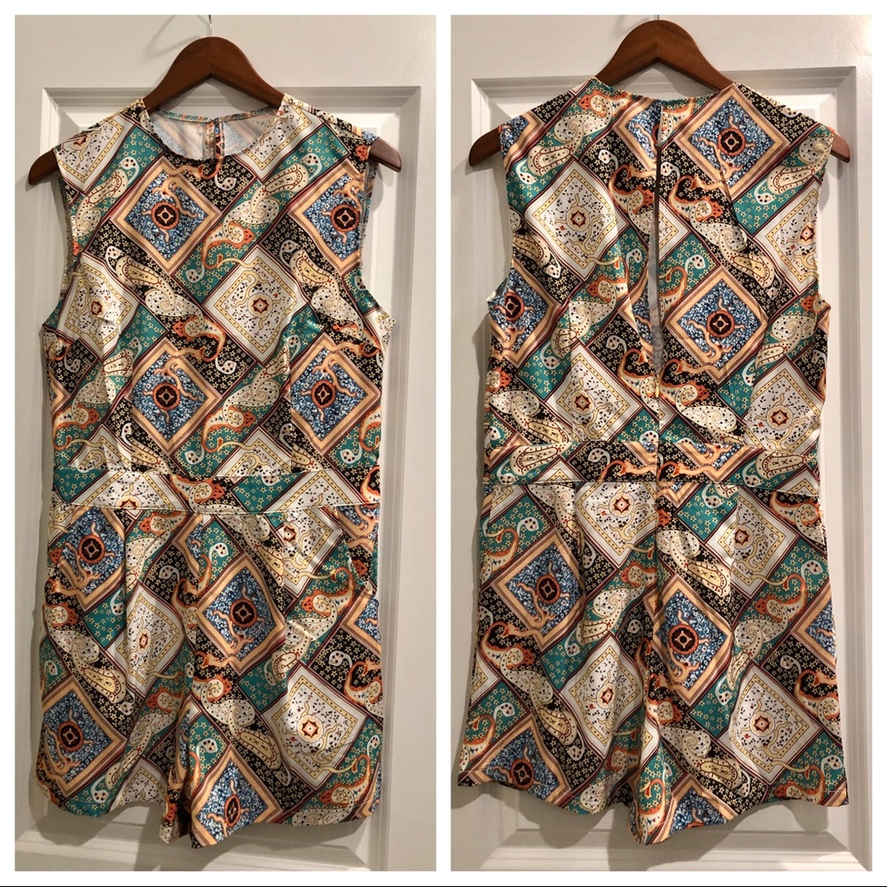 Sleeveless Romper Print